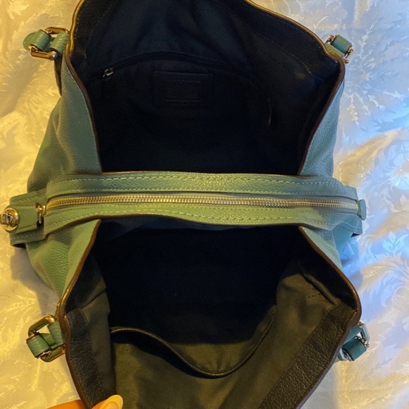 Coach Eddie shoulder bag in blue/green - Picture 5 of 9